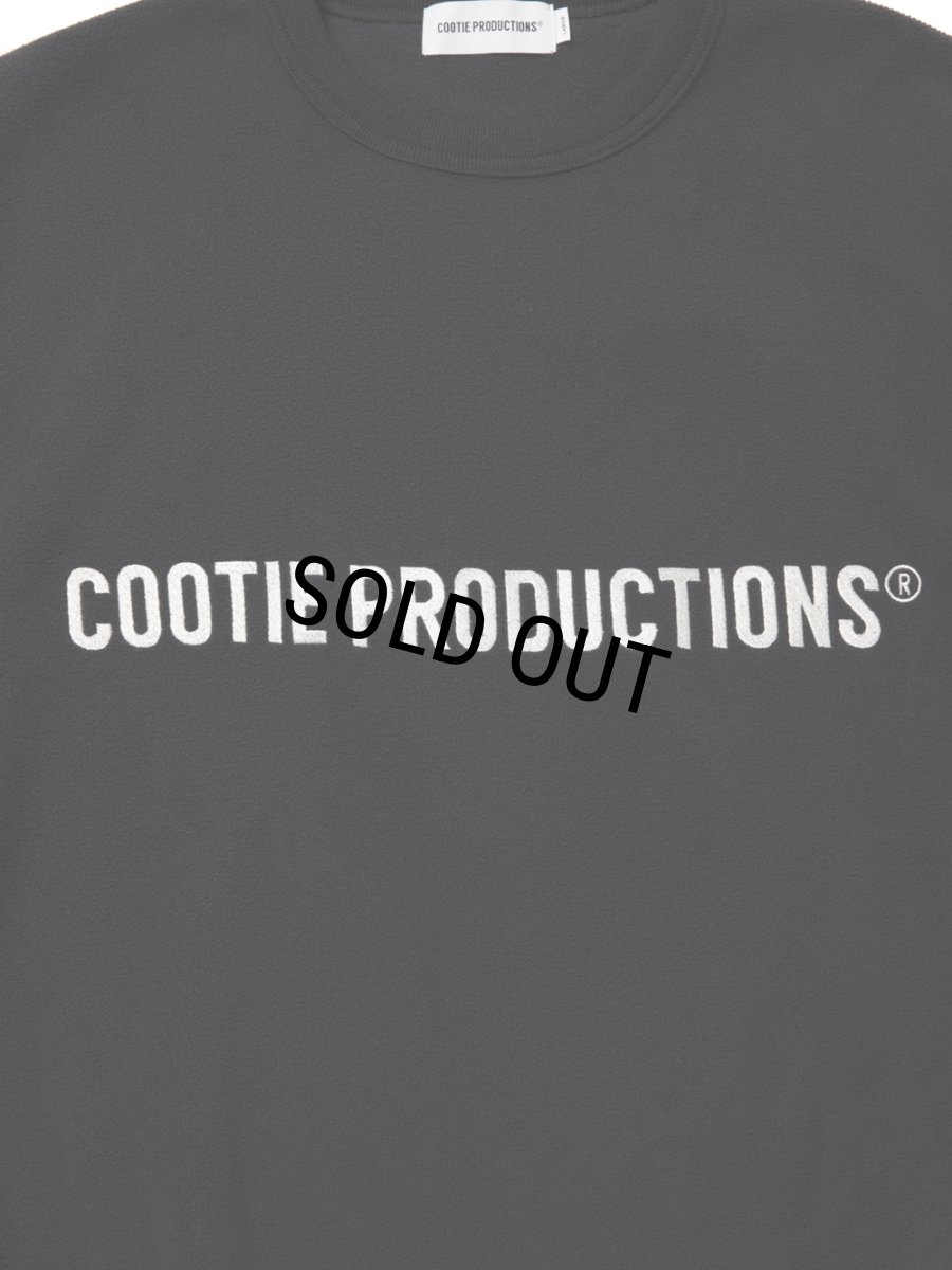 画像3: COOTIE PRODUCTIONS/Fleece Sweat Crew（Black）［フリースクルー-26春夏］ (3)