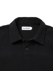 画像3: COOTIE PRODUCTIONS/Fleece Sweat Polo Shirt（Black）［フリースポロ-26春夏］ (3)