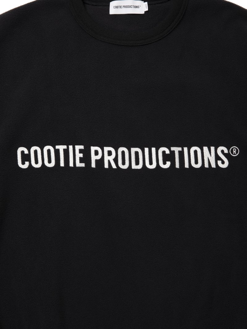 画像3: COOTIE PRODUCTIONS/Fleece Sweat Crew（Black）［フリースクルー-26春夏］