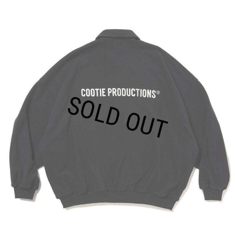 COOTIE PRODUCTIONS ポロ COOTIE PRODUCTIONS/Fleece Sweat Polo Shirt（Black）［フリースポロ