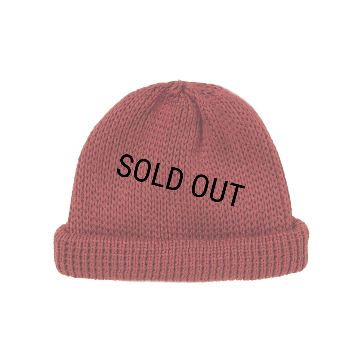 画像1: COOTIE PRODUCTIONS/Lowgauge Roll Up Beanie（Red）［ロールアップビーニー-26春夏］ (1)