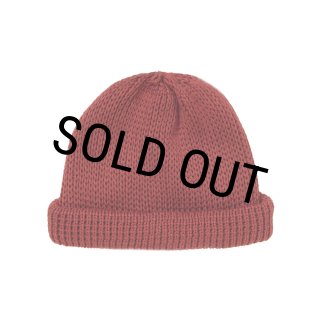 COOTIE PRODUCTIONS/Lowgauge Roll Up Beanie（Red）［ロールアップ