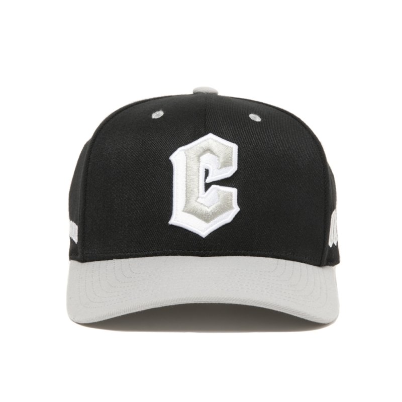 画像1: COOTIE PRODUCTIONS/6 PANEL STRETCH SNAPBACK CAP（Black）［スナップバックキャップ-26春夏］