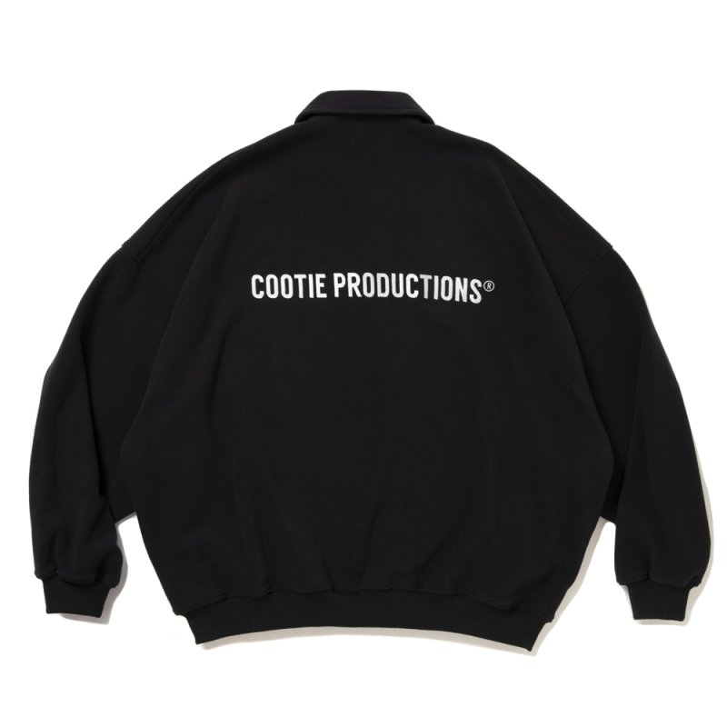 画像2: COOTIE PRODUCTIONS/Fleece Sweat Polo Shirt（Black）［フリースポロ-26春夏］