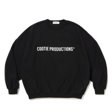 画像1: COOTIE PRODUCTIONS/Fleece Sweat Crew（Black）［フリースクルー-26春夏］ (1)