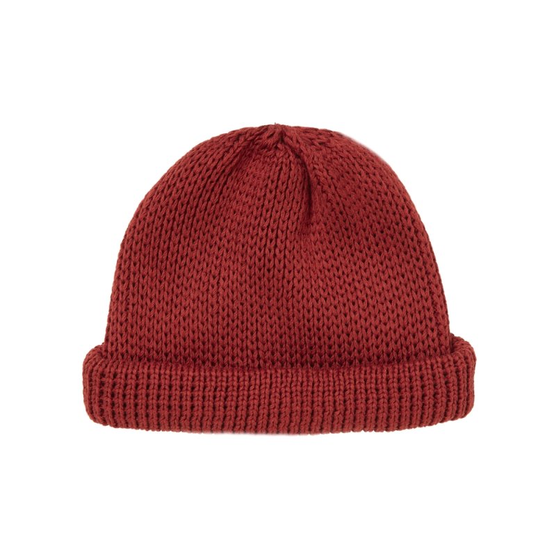 画像1: COOTIE PRODUCTIONS/Lowgauge Roll Up Beanie（Red）［ロールアップビーニー-26春夏］