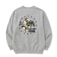 画像1: CALEE/IRON HORSE CREW NECK SW ＜BARTHDAY WORKS DESIGN＞（MIX GRAY）［クルーネックスウェット-26春夏］ (1)