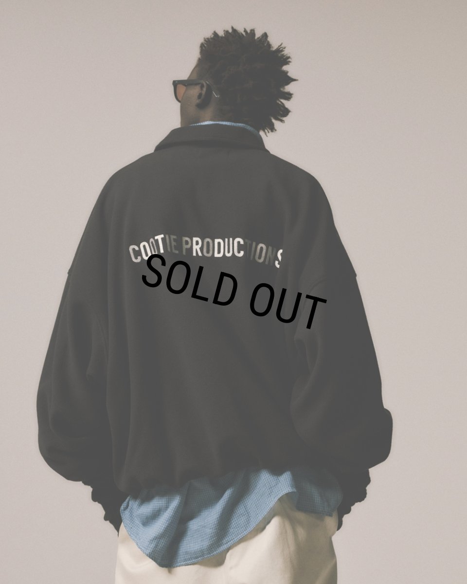 画像5: COOTIE PRODUCTIONS/Fleece Sweat Polo Shirt（Black）［フリースポロ-26春夏］ (5)