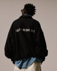 画像5: COOTIE PRODUCTIONS/Fleece Sweat Polo Shirt（Black）［フリースポロ-26春夏］ (5)