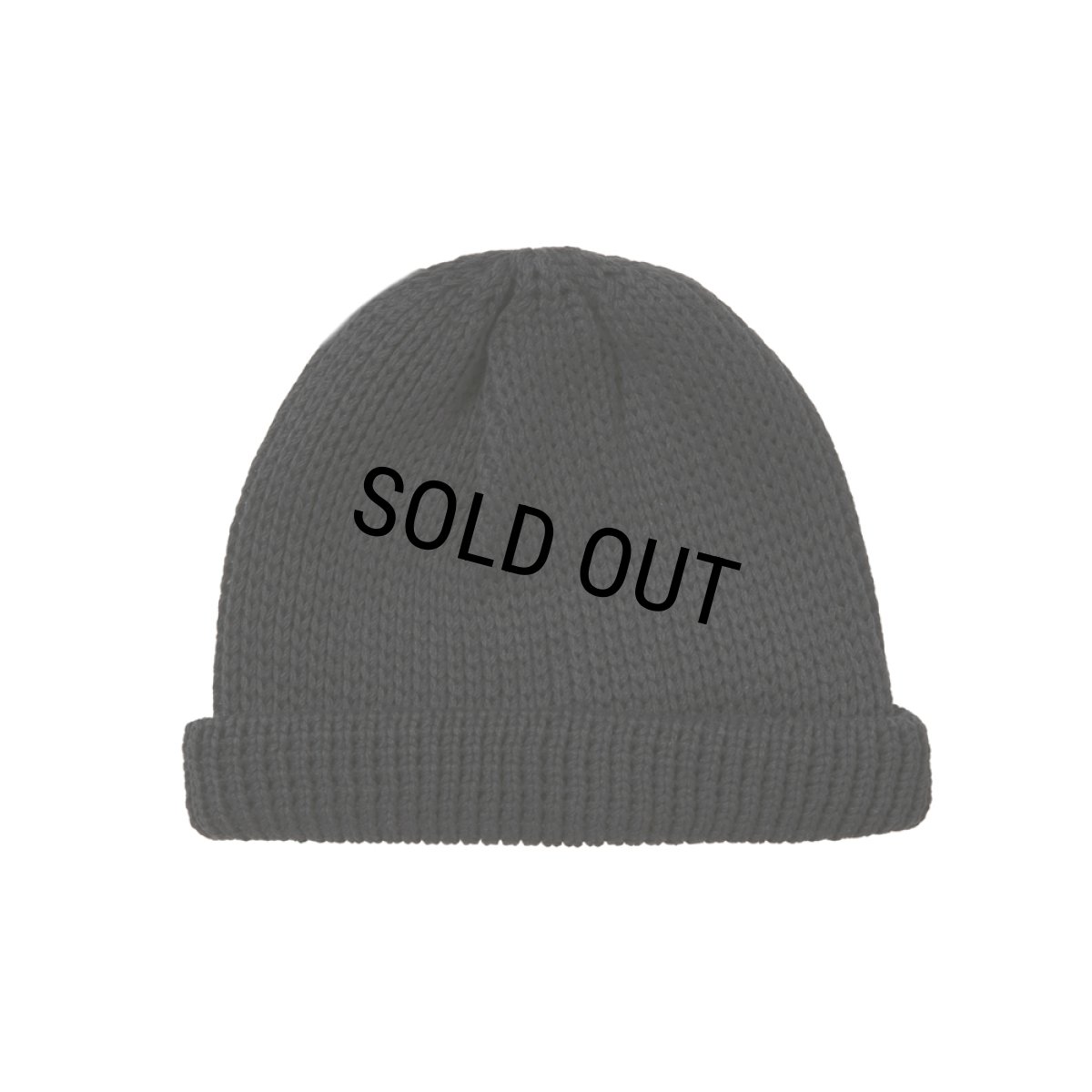 画像1: COOTIE PRODUCTIONS/Lowgauge Roll Up Beanie（Black）［ロールアップビーニー-26春夏］ (1)