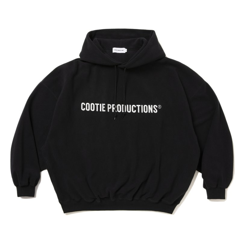 画像1: COOTIE PRODUCTIONS/Fleece Sweat Hoodie（Black）［フリースフーディー-26春夏］