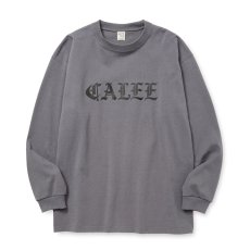 画像1: CALEE/O/E LOGO HEAVY WEIGHT L/S TEE（CHARCOAL）［ヘビーウエイト長袖T-25秋冬］ (1)