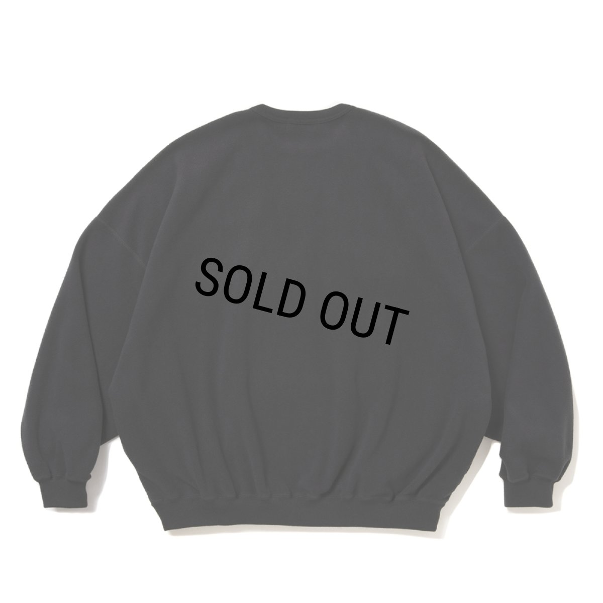 画像2: COOTIE PRODUCTIONS/Fleece Sweat Crew（Black）［フリースクルー-26春夏］ (2)