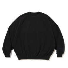 画像2: COOTIE PRODUCTIONS/Fleece Sweat Crew（Black）［フリースクルー-26春夏］ (2)