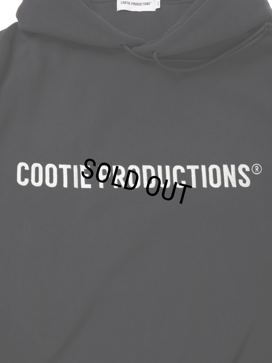 画像3: COOTIE PRODUCTIONS/Fleece Sweat Hoodie（Black）［フリースフーディー-26春夏］ (3)