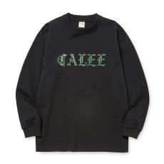 画像1: CALEE/O/E LOGO HEAVY WEIGHT L/S TEE（BLACK）［ヘビーウエイト長袖T-25秋冬］ (1)