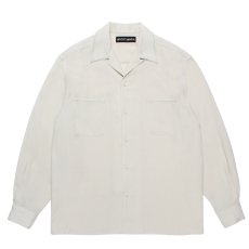 画像1: WACKO MARIA/50'S OPEN COLLAR SHIRT（IVORY）［ピンポイントステッチ50'Sオープンカラーシャツ-26春夏］ (1)