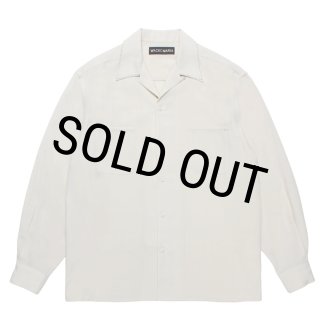ワコマリア　50'S OPEN COLLAR SHIRT オープンカラーシャツ WACKO MARIA/50'S OPEN COLLAR SHIRT（IVORY）［ピンポイントステッチ