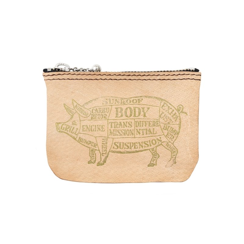 画像1: PORKCHOP/NEW BIKER WALLET（NATURAL）［ニューバイカーウォレット-26春夏］