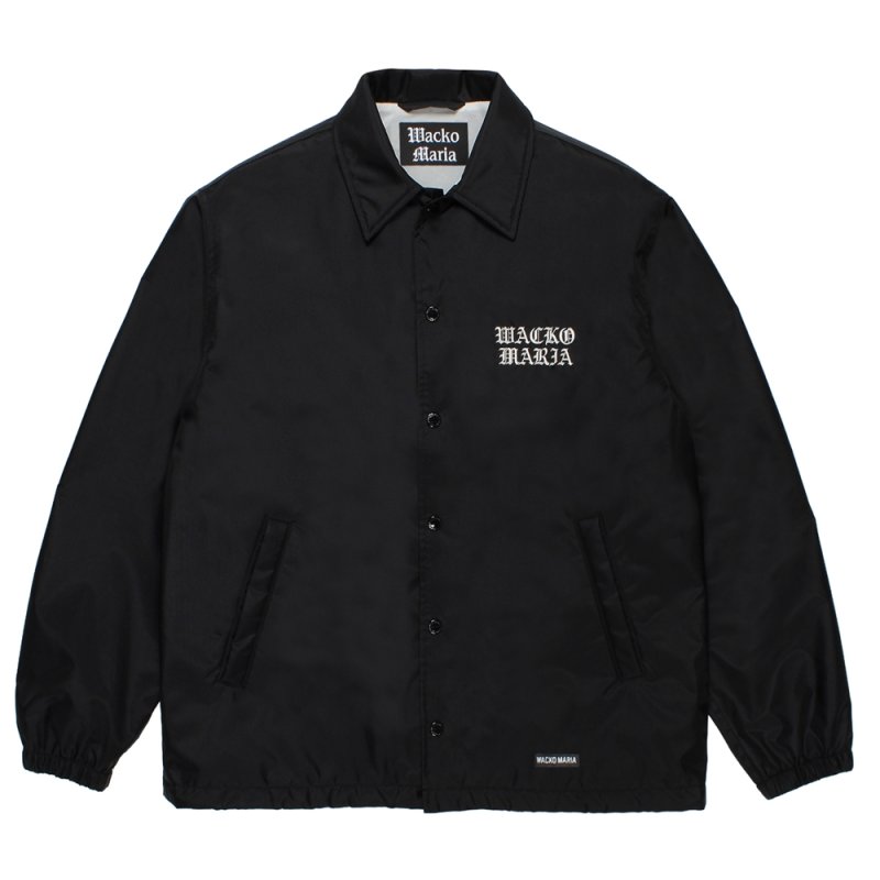 画像1: WACKO MARIA/COACH JACKET（BLACK）［コーチJKT-26春夏］