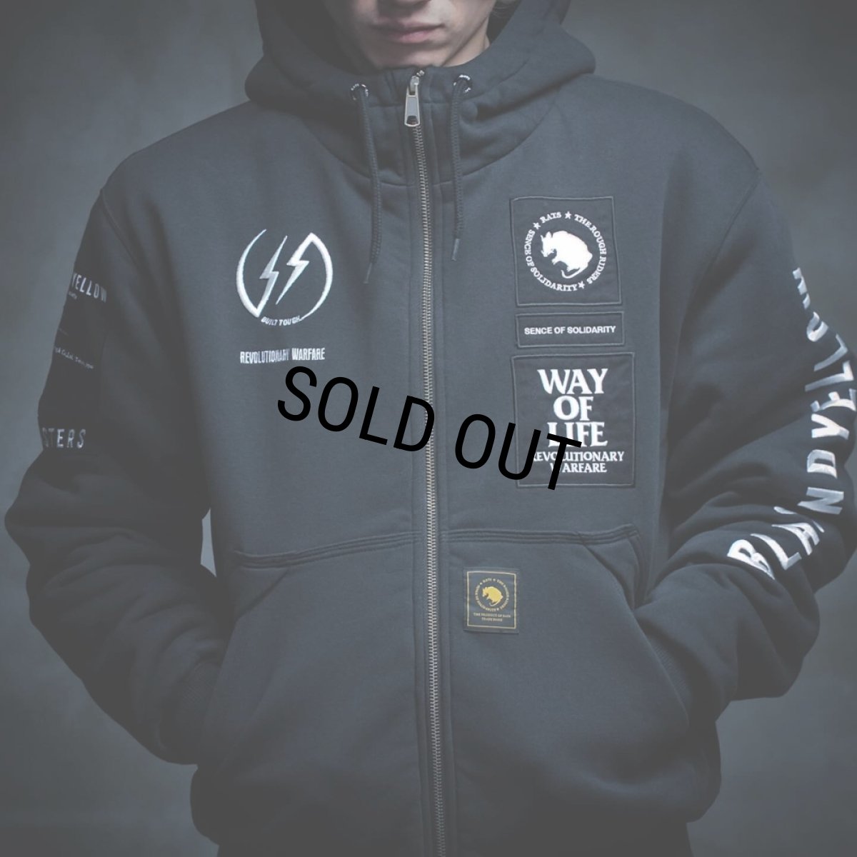 画像13: RATS/BOA HOODIE（BLACK）［ボアフーディー-26春夏］ (13)