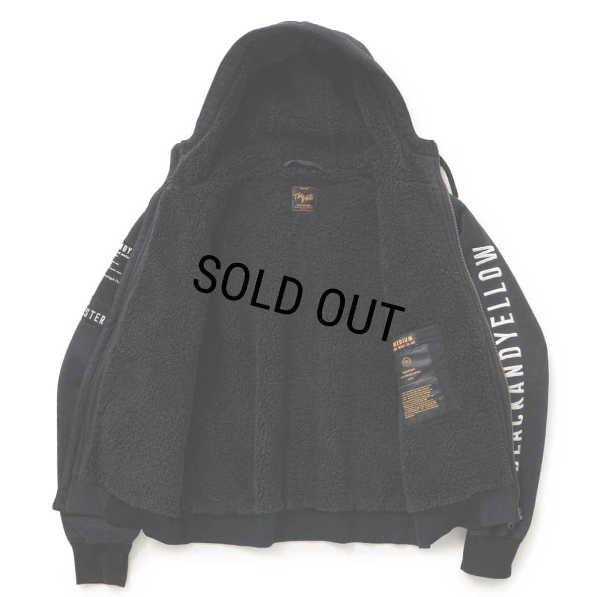 画像3: RATS/BOA HOODIE（BLACK）［ボアフーディー-26春夏］ (3)