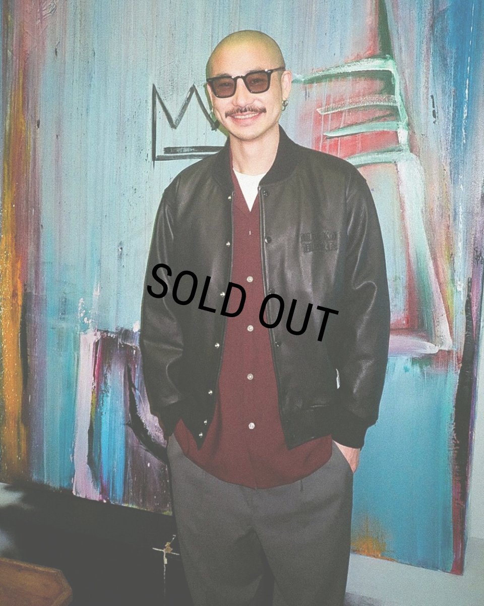 画像4: WACKO MARIA/50'S OPEN COLLAR SHIRT（BURGUNDY）［ピンポイントステッチ50'Sオープンカラーシャツ-26春夏］ (4)