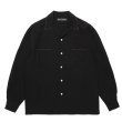 WACKO MARIA/50'S OPEN COLLAR SHIRT（BLACK）［ピンポイントステッチ