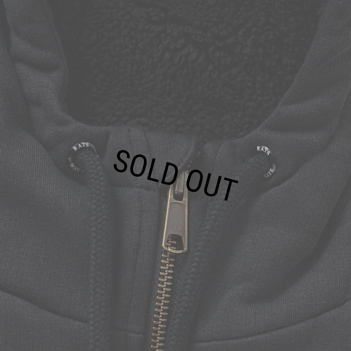 画像4: RATS/BOA HOODIE（BLACK）［ボアフーディー-26春夏］ (4)