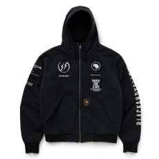 画像1: RATS/BOA HOODIE（BLACK）［ボアフーディー-26春夏］ (1)