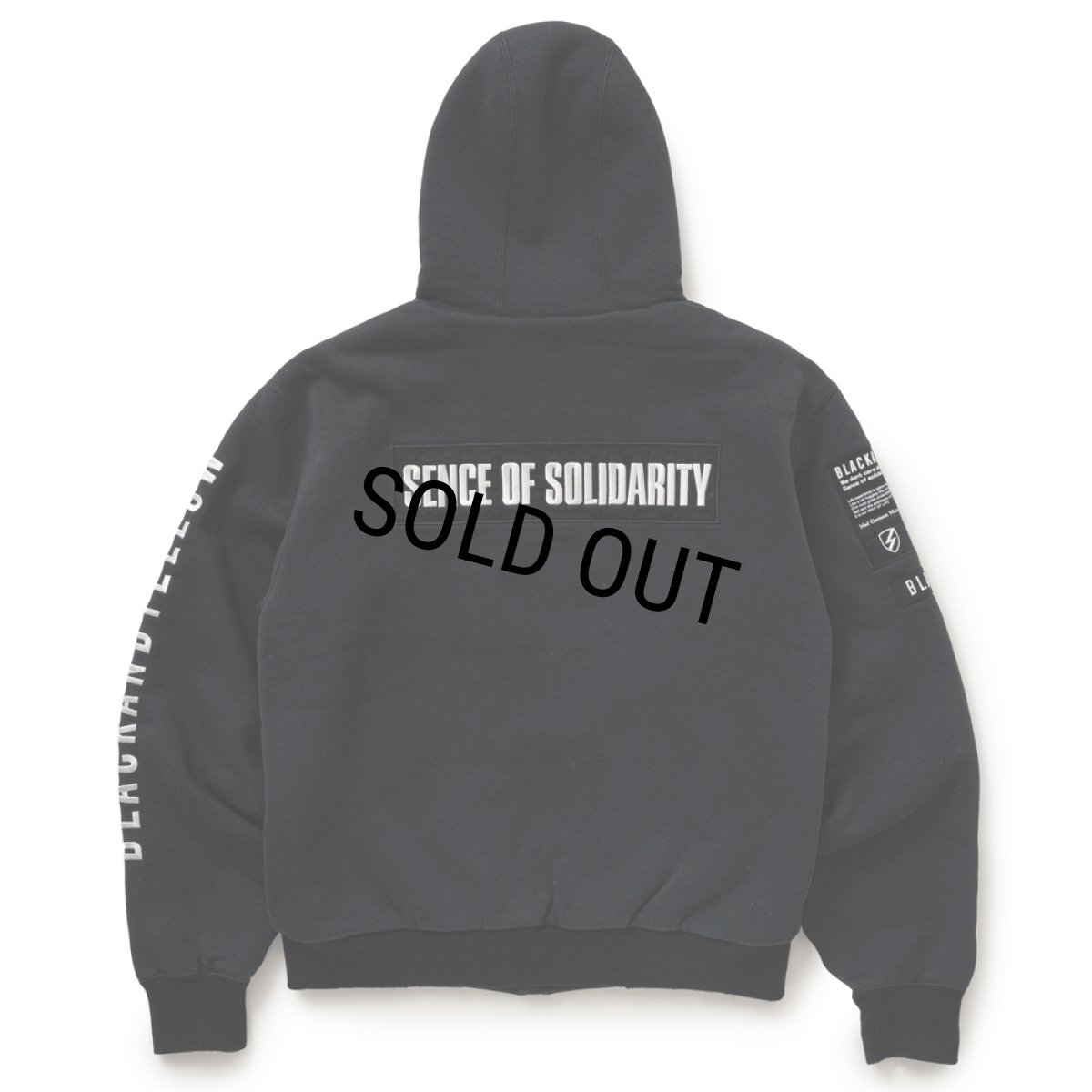 画像2: RATS/BOA HOODIE（BLACK）［ボアフーディー-26春夏］ (2)