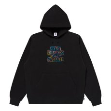 画像1: BlackEyePatch/CAMOUFLAGED RHINESTONED OG LABEL HOODIE（BLACK） (1)