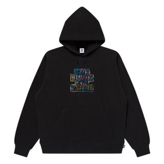 BlackEyePatch/CAMOUFLAGED RHINESTONED OG LABEL HOODIE（BLACK） - JONAS