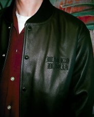 画像4: WACKO MARIA/LEATHER VARSITY JACKET（BLACK）［レザーヴァーシティJKT-26春夏］ (4)