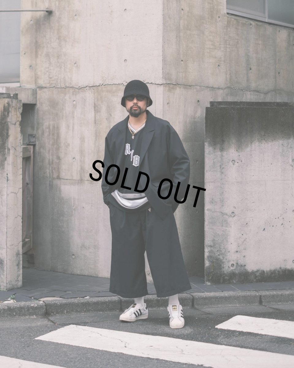 画像4: COOTIE PRODUCTIONS/T/W Saxony Double Breasted Jacket（Black）［ダブルブレステッドJKT-25秋冬］ (4)