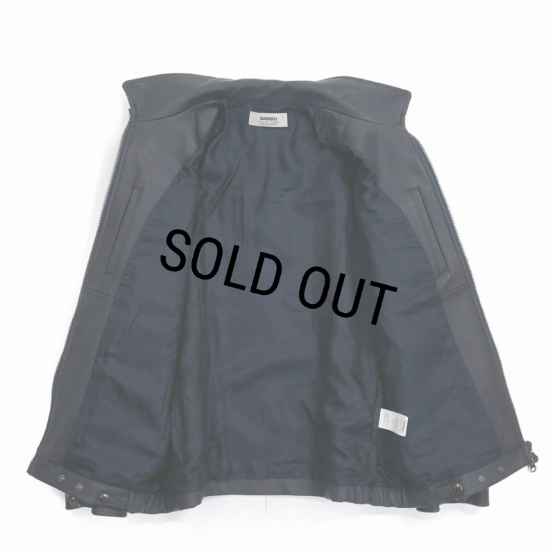 30%OFF】DAIRIKU/MIllitary Leather Flight Jacket（Navy/Black