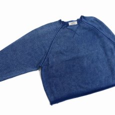画像3: DAIRIKU/Vintage Washed Pullover Knit Sweater（Indigo）［ヴィンテージウォッシュドニットセーター-26春夏］ (3)