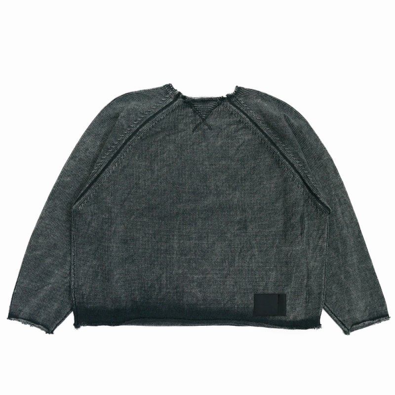 画像2: DAIRIKU/Vintage Washed Pullover Knit Sweater（Black）［ヴィンテージウォッシュドニットセーター-26春夏］
