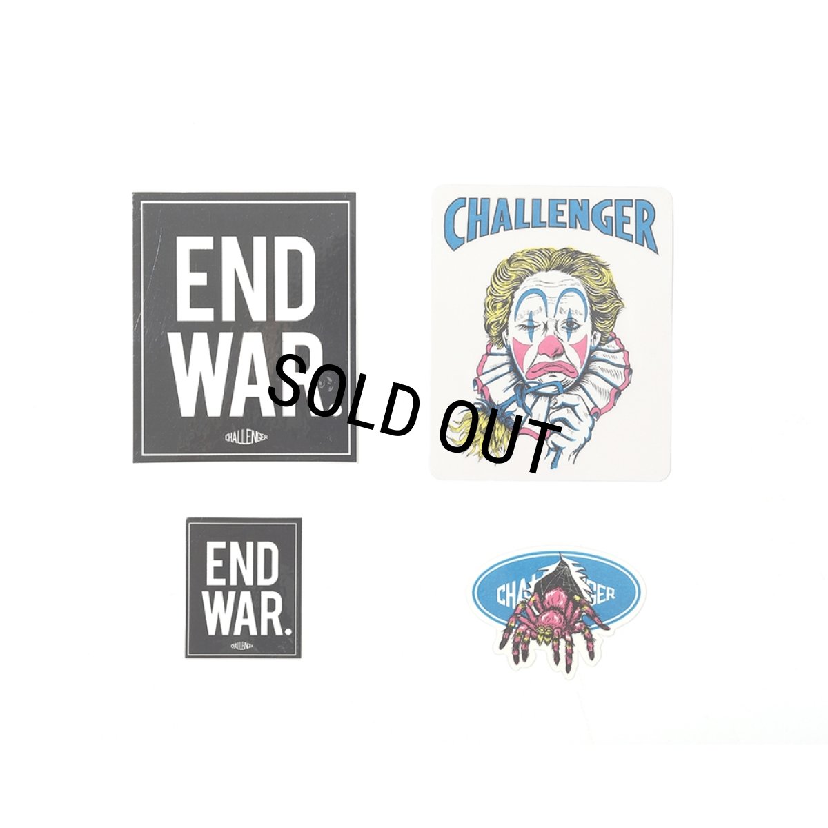 画像1: CHALLENGER/ART WORK STICKER SET（4枚セット）［アートワークステッカーセット-26春夏］ (1)
