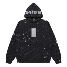 画像1: BlackEyePatch/SPLATTERED REFLECTOR HWC LABEL HOODIE（BLACK） (1)