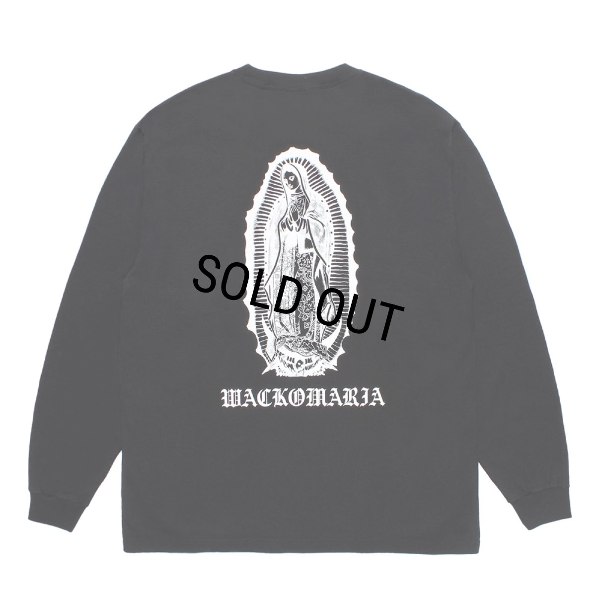 画像1: WACKO MARIA/WASHED HEAVY WEIGHT LONG SLEEVE T-SHIRT（BLACK）［プリント長袖T-26春夏］ (1)