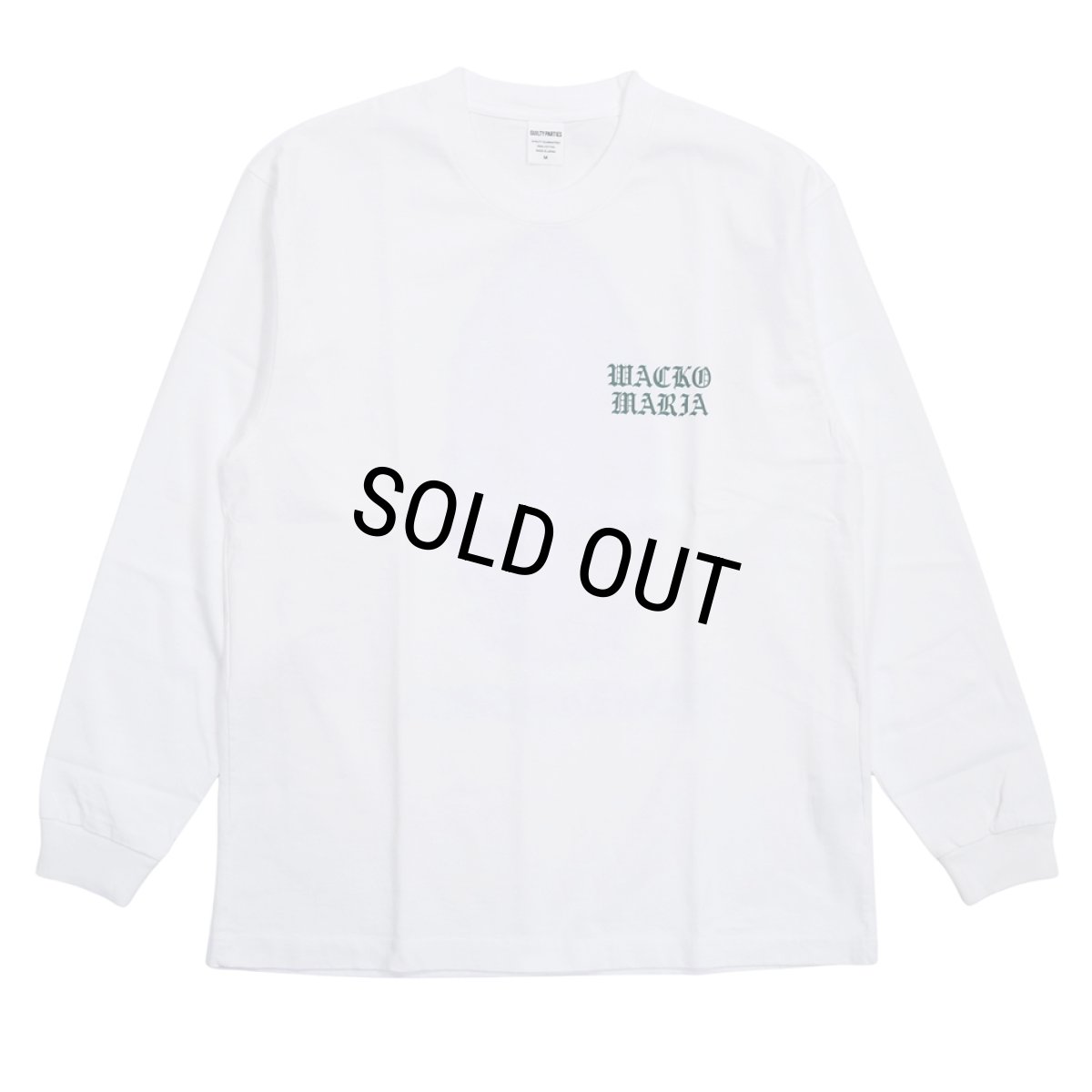 画像2: WACKO MARIA/WASHED HEAVY WEIGHT LONG SLEEVE T-SHIRT（WHITE）［プリント長袖T-26春夏］ (2)
