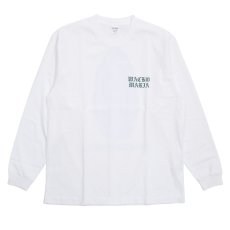 画像2: WACKO MARIA/WASHED HEAVY WEIGHT LONG SLEEVE T-SHIRT（WHITE）［プリント長袖T-26春夏］ (2)