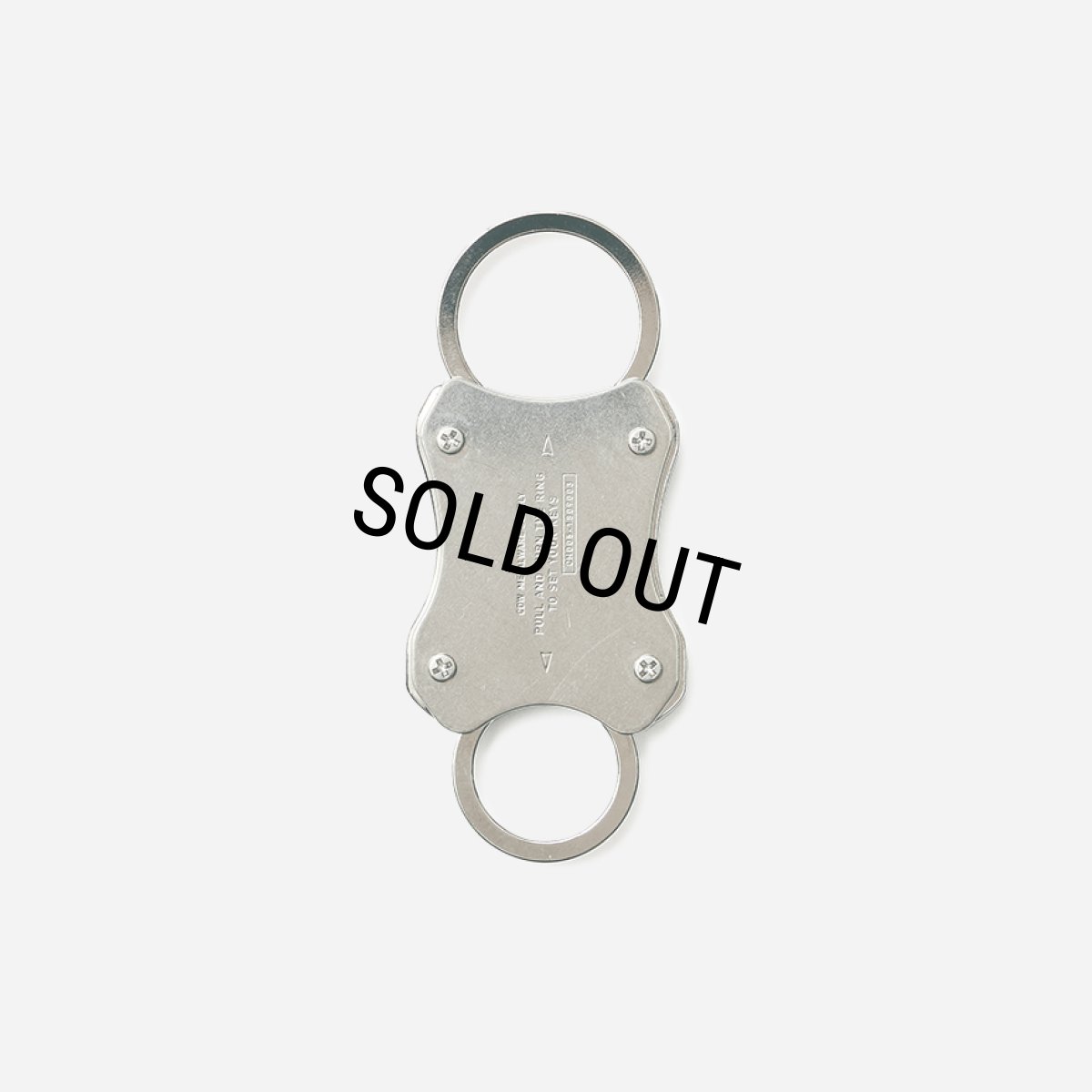 画像2: TIGHTBOOTH/CHECKER PLATE CARABINER（×DELUXE）（Nickel）［チェッカープレートカラビナ-25冬］ (2)