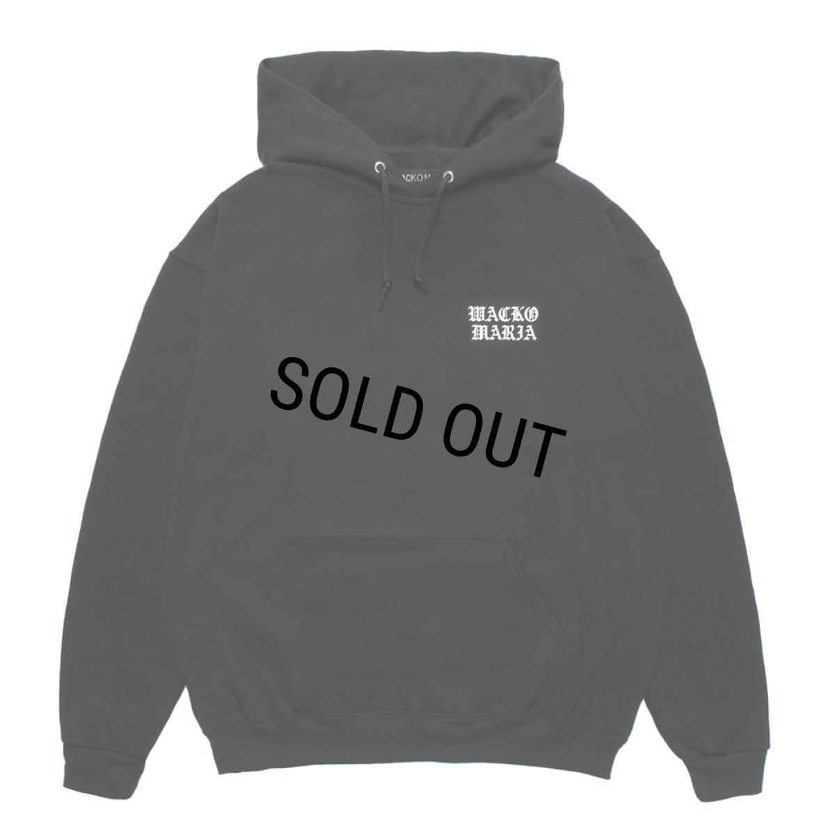 画像2: WACKO MARIA/HOODED SWEAT SHIRT（BLACK）［プルオーバーパーカー-26春夏］ (2)