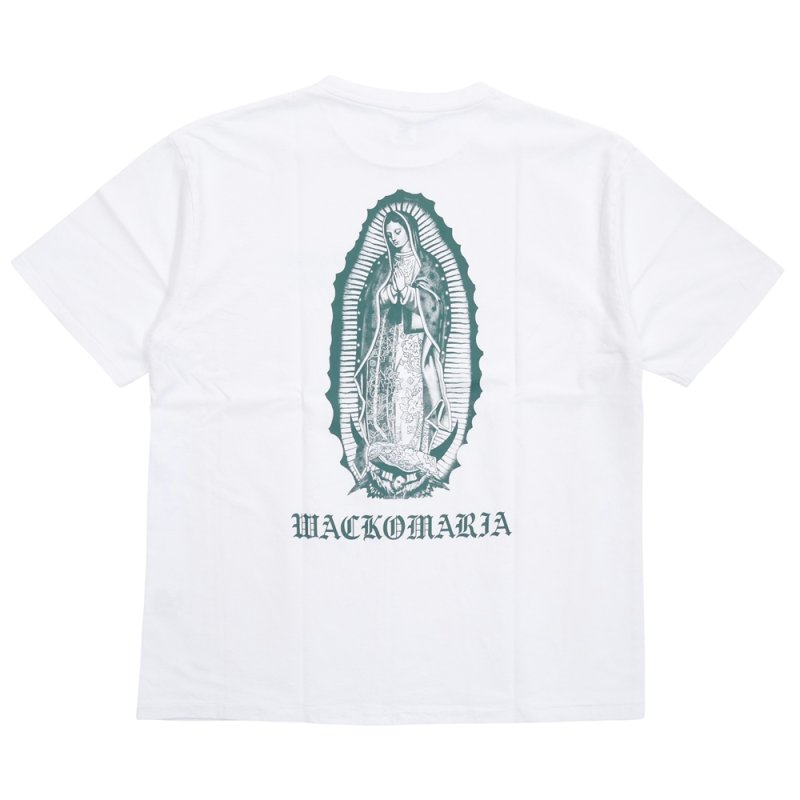 画像2: WACKO MARIA/WASHED HEAVY WEIGHT T-SHIRT（WHITE）［プリントT-26春夏］