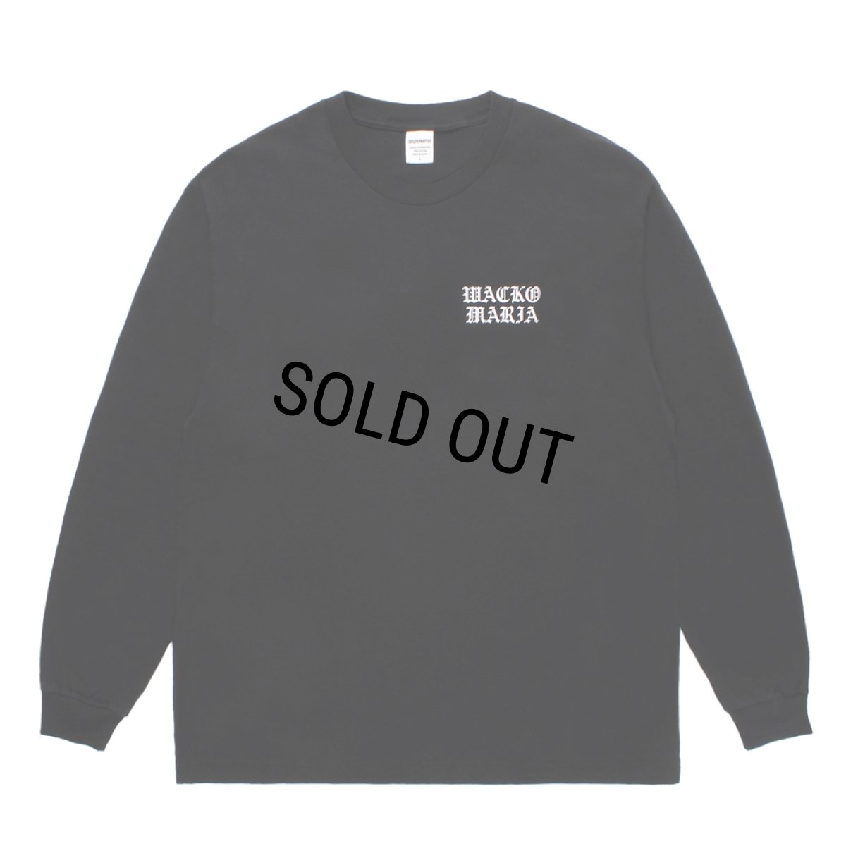 画像2: WACKO MARIA/WASHED HEAVY WEIGHT LONG SLEEVE T-SHIRT（BLACK）［プリント長袖T-26春夏］ (2)