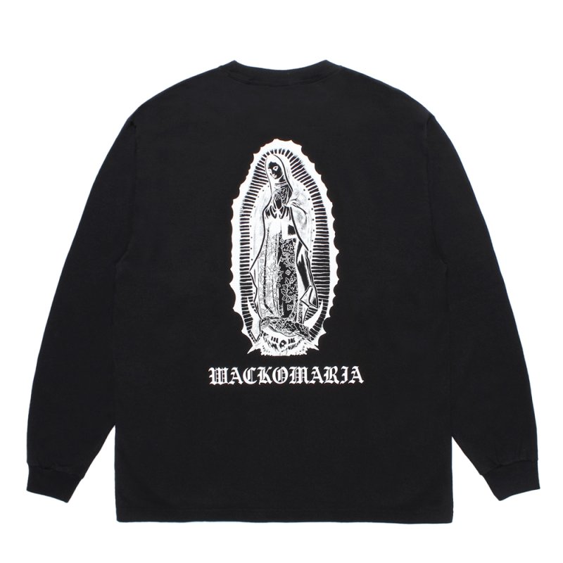 画像2: WACKO MARIA/WASHED HEAVY WEIGHT LONG SLEEVE T-SHIRT（BLACK）［プリント長袖T-26春夏］