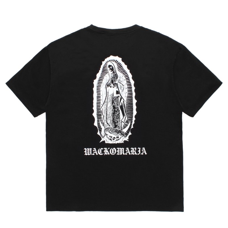 画像2: WACKO MARIA/WASHED HEAVY WEIGHT T-SHIRT（BLACK）［プリントT-26春夏］