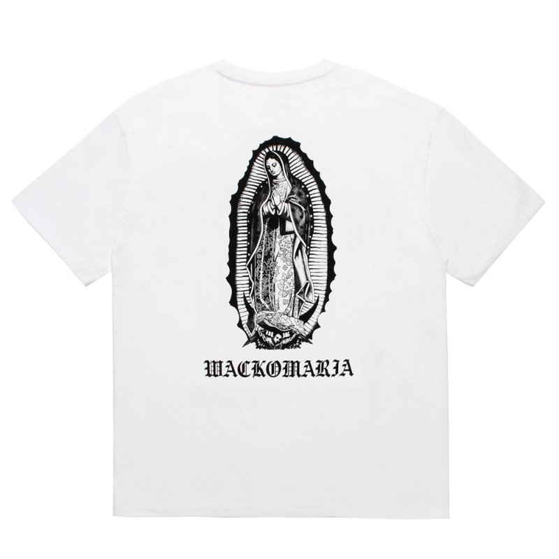 画像2: WACKO MARIA/WASHED HEAVY WEIGHT T-SHIRT（WHITE）［プリントT-26春夏］